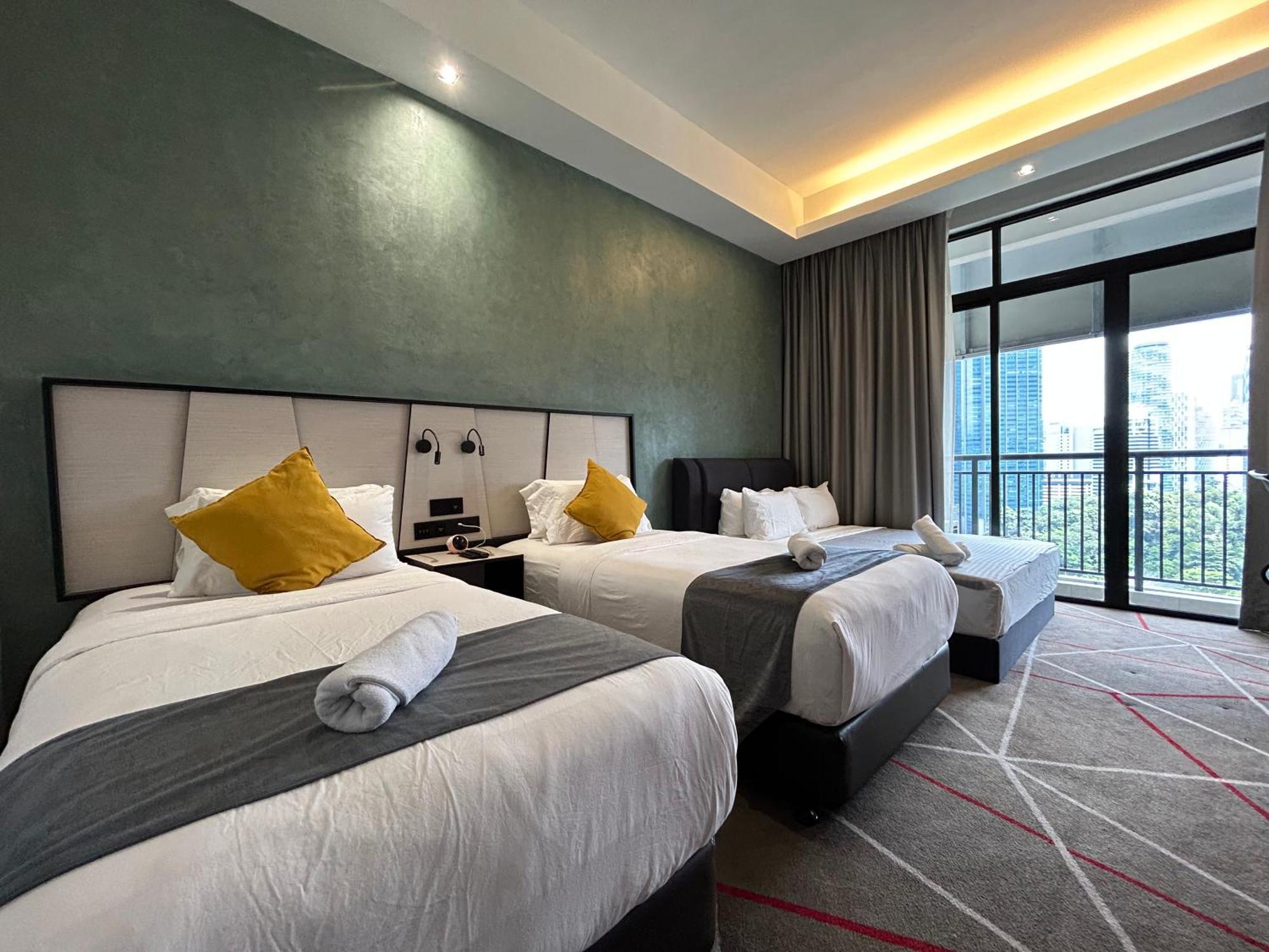 #23 Kl Towel View Twin Bed Suites @ Infinity Pool Kuala Lumpur Eksteriør billede